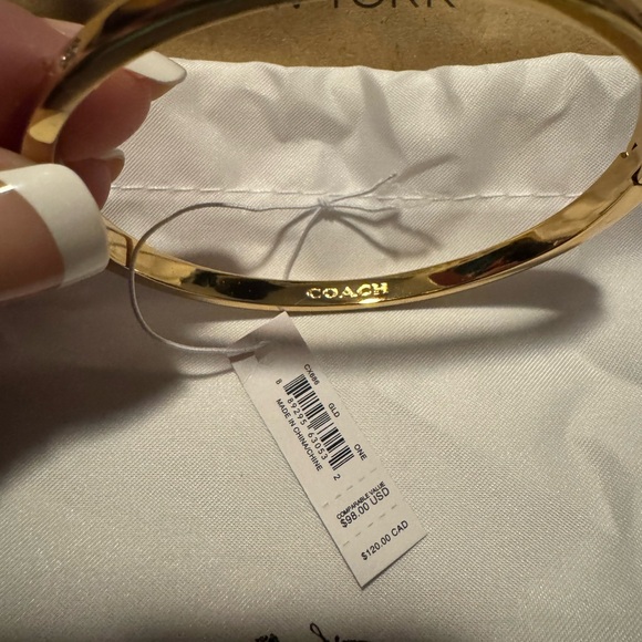 Coach Gold Bangle Bracelet - Picture 3 of 3